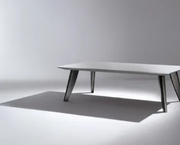 Tavolo in legno laccato opaco con gambe in ottone BD 12 di Laura Meroni