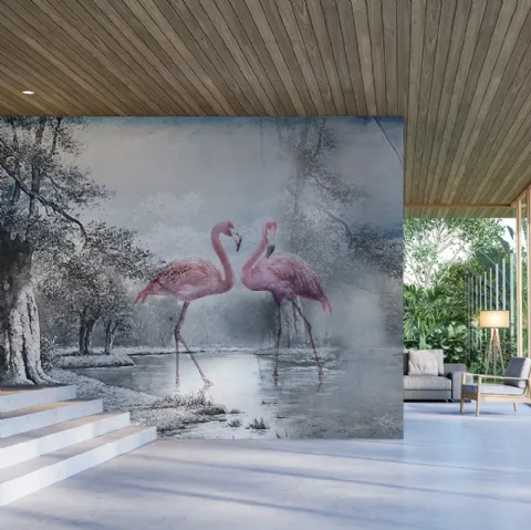 Carta da parati Flamingo 3 di Adriani e Rossi