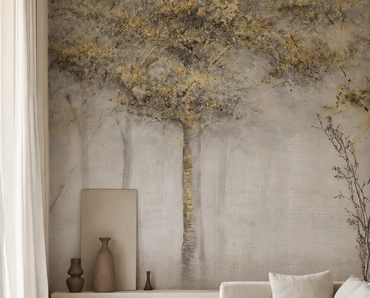 Carta da parati Golden Trees di Adriani e Rossi