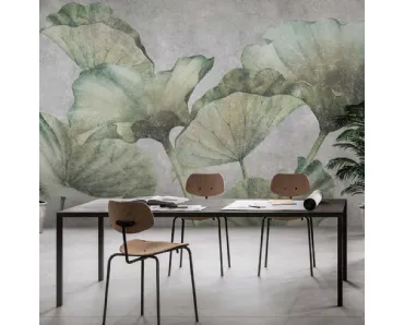 Carta da parati Lotus Leaves di Adriani e Rossi