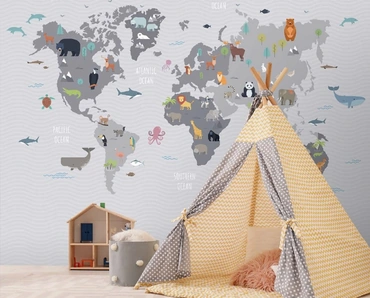 Carta da parati World Kids di Adriani e Rossi