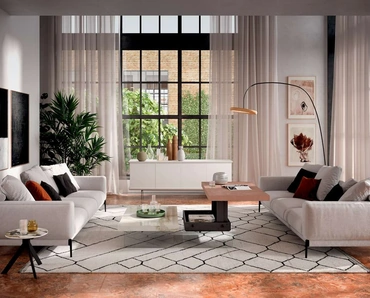 Tavolino multifunzione Bellagio in marble glass o cemento di Ozzio