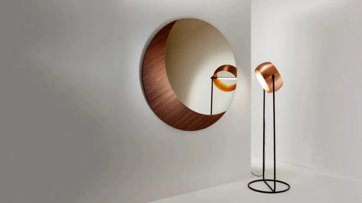 Specchio Decor Mirror con cornice in legno di Laura Meroni