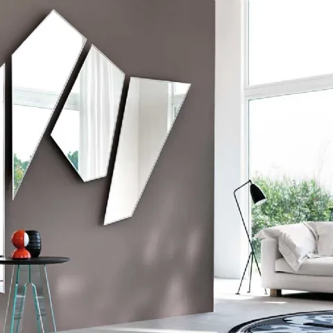 Specchio Mirage con cornice in alluminio di Fiam