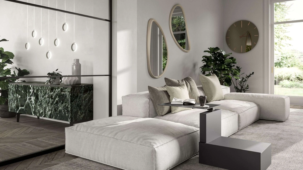 Tavolino in metallo Malibù di Ozzio