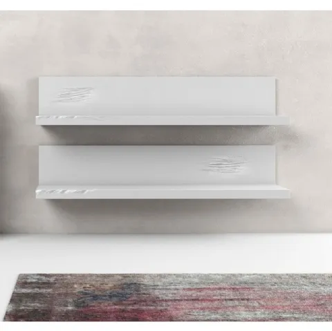 Mensola Line in finitura laccato bianco di Adriani e Rossi