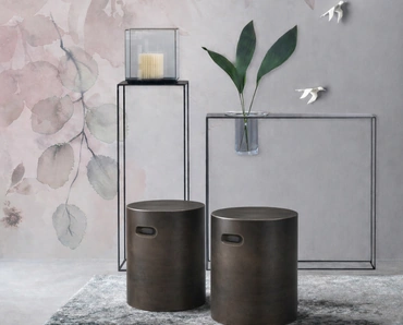 Pouf Nappe in gres porcellanato di Adriani e Rossi