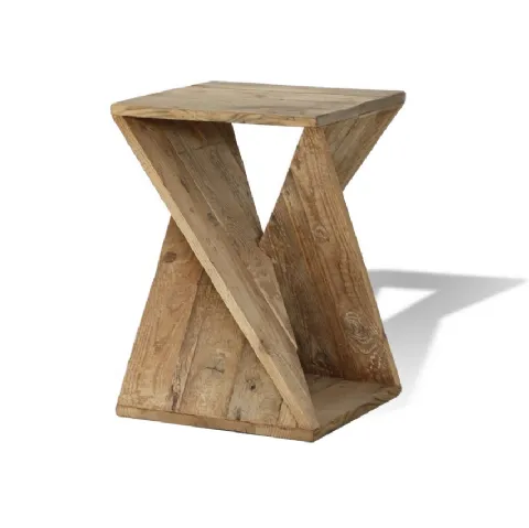 Tavolino basso Clessidra art 5567 in abete vecchio massello di Re-wood