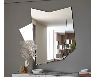 Specchio su 3 livelli in cristallo specchiato Risiko di Cattelan Italia