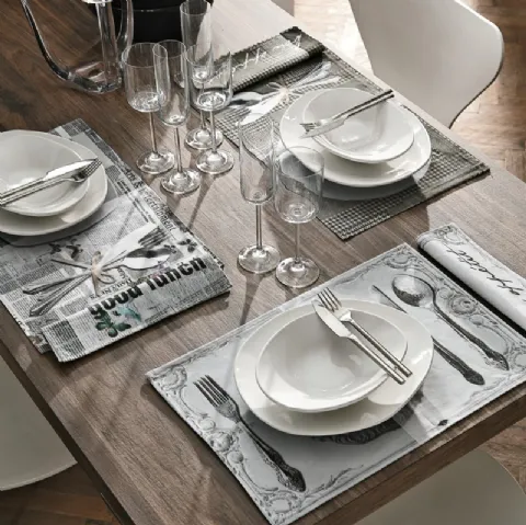 Set da tavola in cotone tovaglietta e tovagliolo di Adriani e Rossi