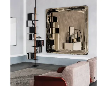 Specchio da parete in cristallo specchiato Glenn Magnum di Cattelan Italia