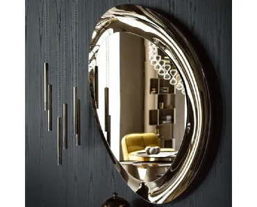 Specchio in cristallo specchiato Ascot di Cattelan Italia