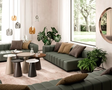 Specchio Kelly con cornice in vetro di Ozzio