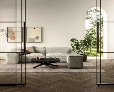 Tavolino trasformabile Su&Giù in legno di Ozzio