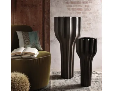 Vaso Line Metallic in ceramica di Adriani e Rossi