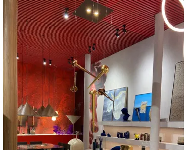 Lampada a sospensione Chiodo Lamp in ceramica smaltata di Adriani e Rossi