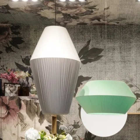 Lampada in tessuto plissettato Musical di Adriani e Rossi