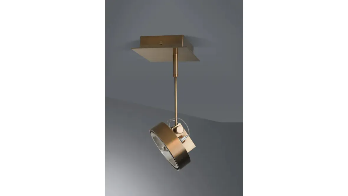 Lampada da parete in ottone brunito Work Light MA 01 di Laura Meroni