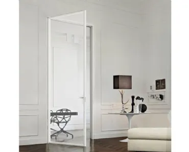 Porta per interni in vetro trasparente Just Battente con Stipite di Doal