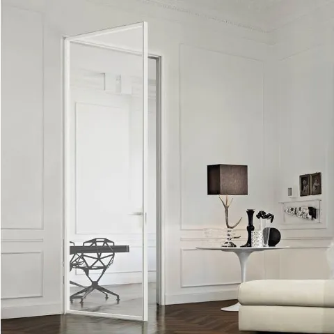 Porta per interni in vetro trasparente Just Battente con Stipite di Doal