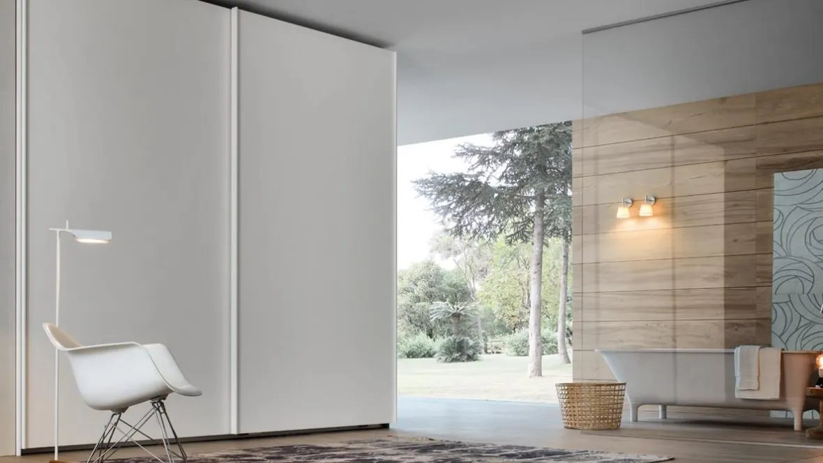 Armadio Arizona con ante scorrevoli laccato opaco di Giellesse