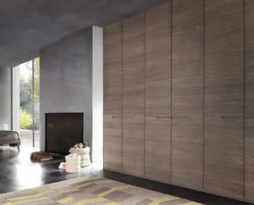 Armadio Atlantic in Rovere con ante battenti di Giellesse