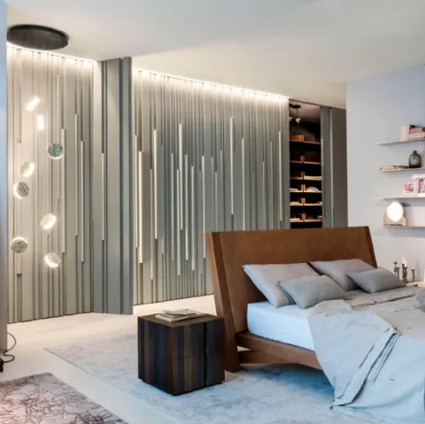 Armadio su misura in legno laccato Bamboo di Laura Meroni
