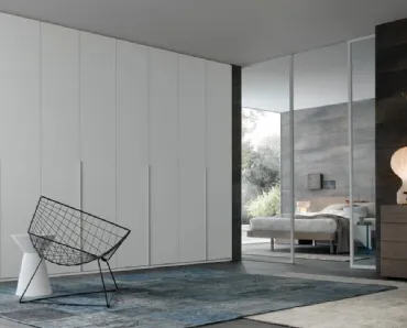 Armadio con ante battenti Outdoor laccato Bianco opaco di Giellesse
