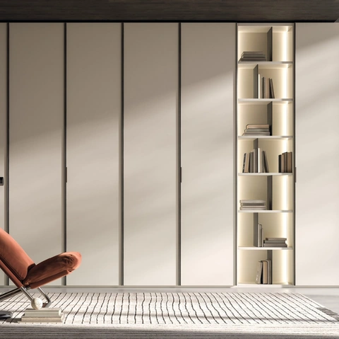 Armadio battente Kyoto Bianco di Tagliabue Mobili