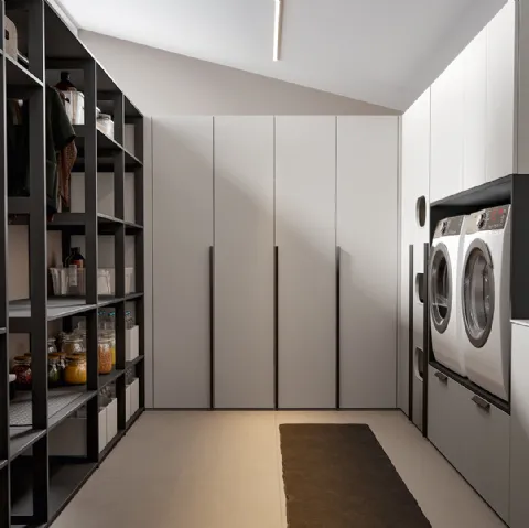 LAUNDRY 03 Mobile lavanderia in HPL per lavatrice By Archeda