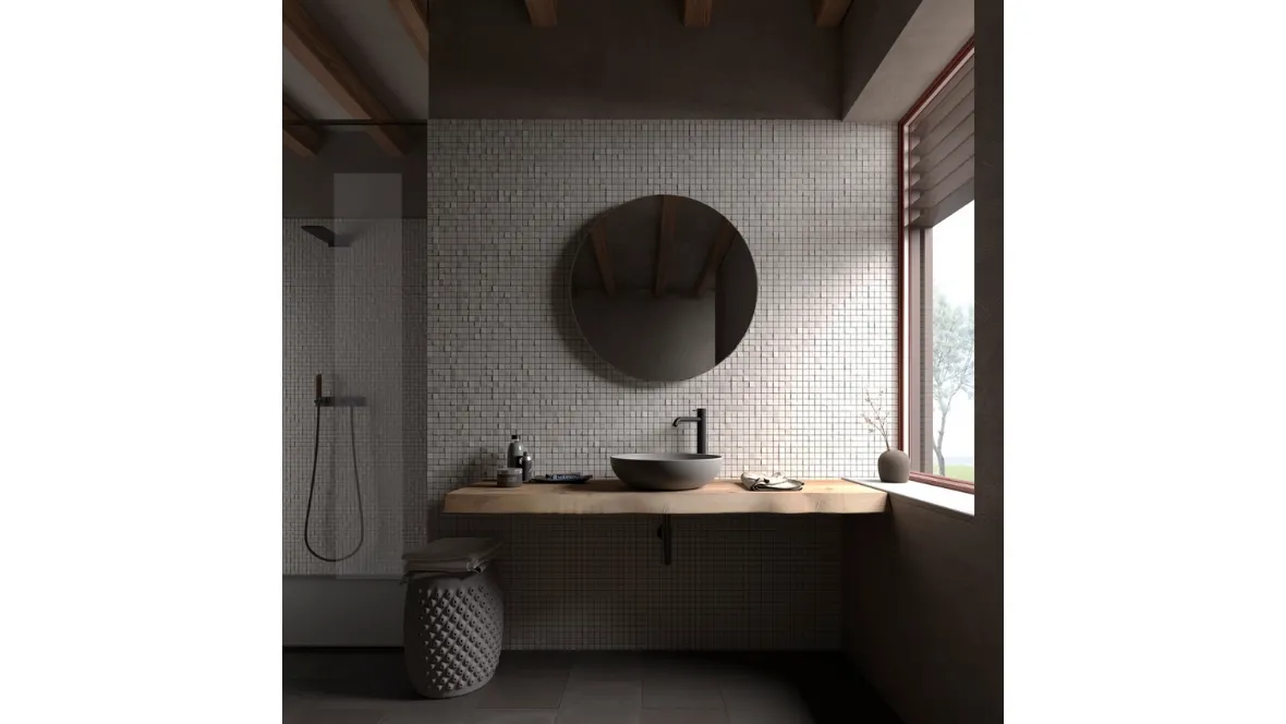 Mobile da Bagno Essential art 5410 in rovere massello di Re-wood