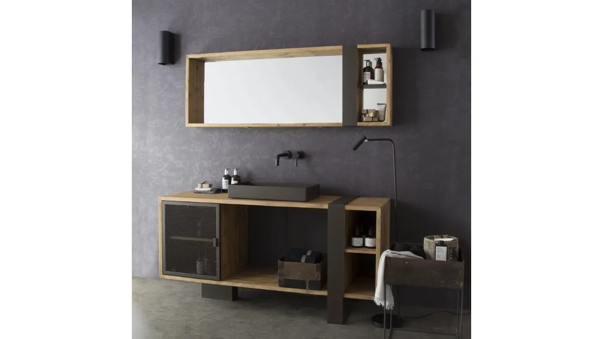 Mobile da Bagno Industrial art 5364 di Re-wood