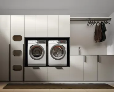 Mobile da Bagno per lavanderia in nobilitato canapa Minerva 02 di Edoné