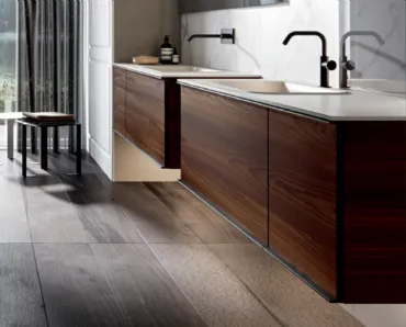 Mobile da Bagno sospeso in larice Rea 001 di Edoné