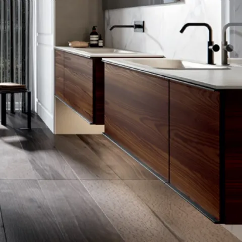 Mobile da Bagno sospeso in larice Rea 001 di Edoné