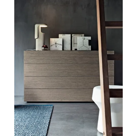 Comò Cube in rovere di Giellesse