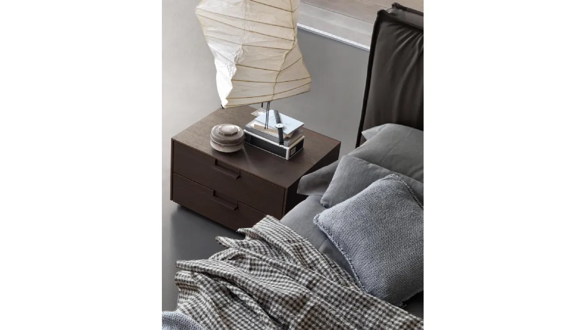 Comodino Flat in rovere di Giellesse