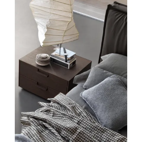 Comodino Flat in rovere di Giellesse