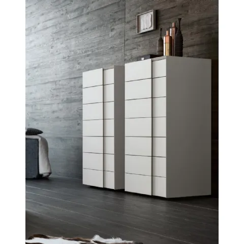 Settimanale Twist in legno laccato di Giellesse