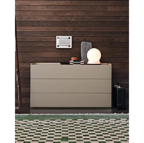 Comò Soft in legno laccato opaco di Giellesse