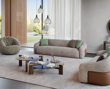 Divano lineare Baldwin di Cattelan Italia