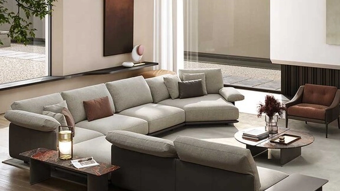 Salotto angolare Blisscape Deep di Poltrona Frau