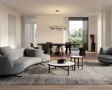 Divano Bordone Upwood con terminale girevole di Alivar