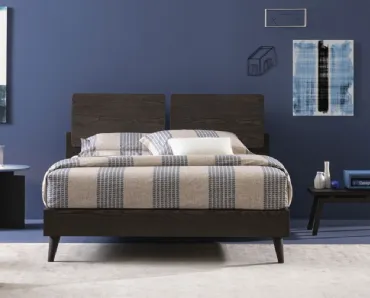 Letto in legno di Frassino con testiera Both di Oggioni