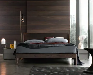 Letto matrimoniale in legno Clark di Giellesse