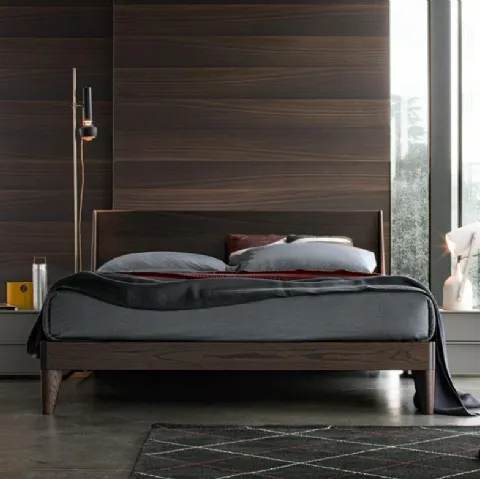 Letto matrimoniale in legno Clark di Giellesse