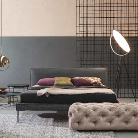 Letto in tessuto Planet Gold di Flexteam