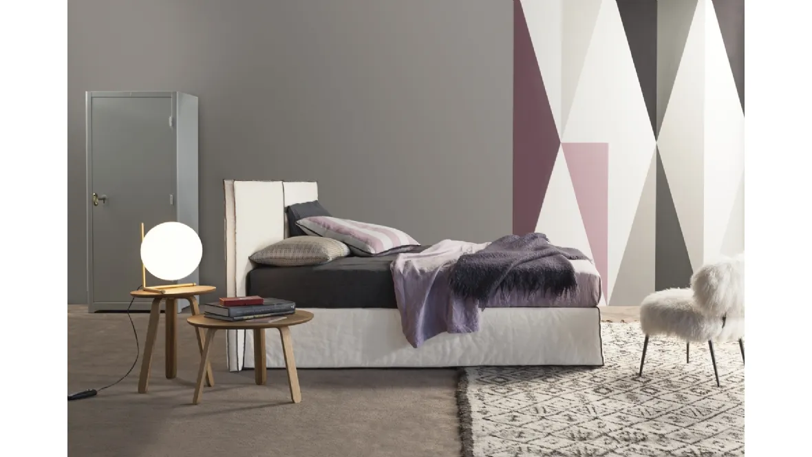 Letto con contenitore Space di Flexteam