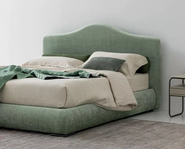 Letto in tessuto imbottito Luxury di Oggioni