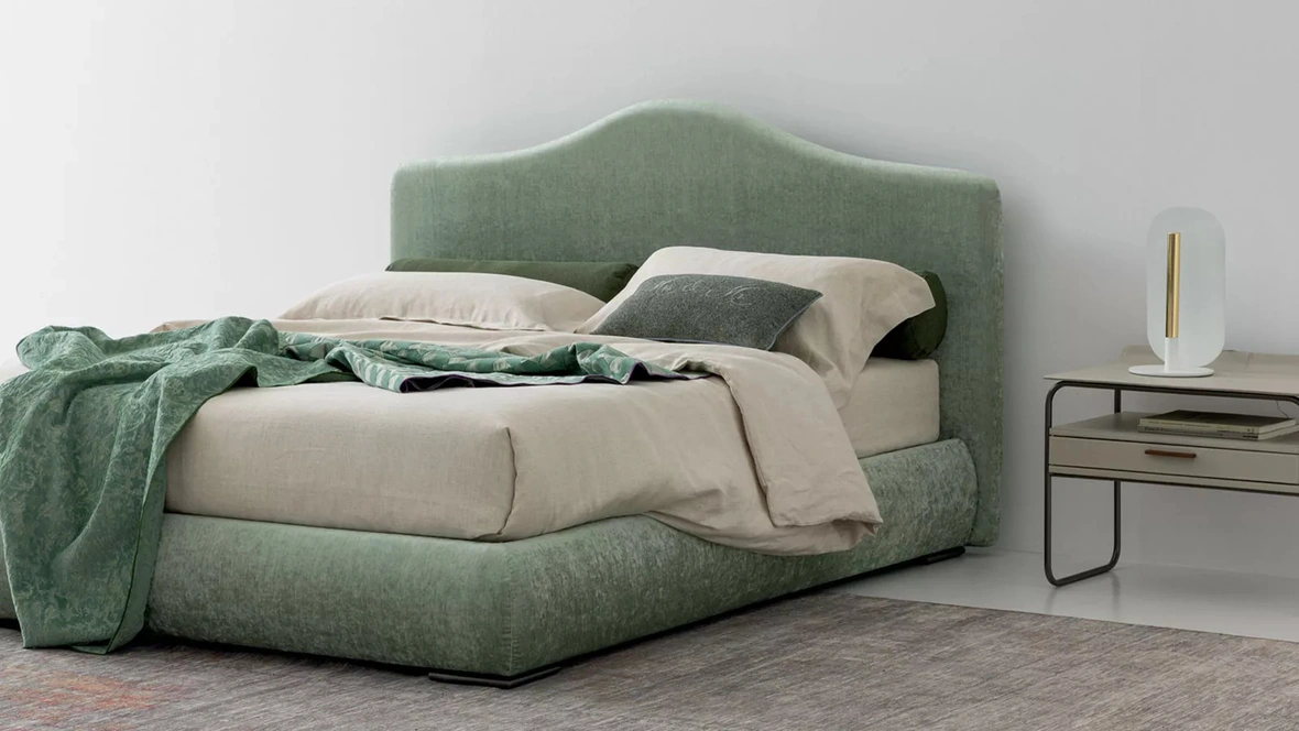 Letto in tessuto imbottito Luxury di Oggioni